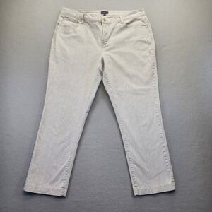 NYDJ Ami Skinny Jeans 18W Grey Snakeskin Animal Print Lift Tuck Stretch Denim